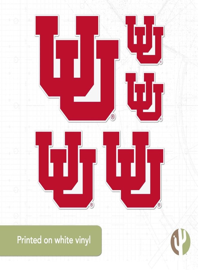 Desert Cactus University of Utah Sticker Utah UT Utes Vinyl Decal Laptop Water Bottle Car Scrapbook T3 (Type 3-2) - Image 4