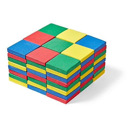 hand2mind Foam Square Color Tiles, Color Sorting, Math Counters for Kids, Counting Manipulatives, Colored Foam Squares, Math Manipulatives, Bingo Chips, Game Tokens, Tiles Learning (Set of 400) - Image 5