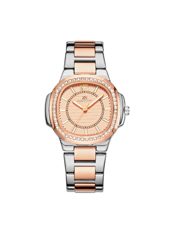 KENNETH SCOTT Women's Stainless Steel Analog Watch K24507-KBKK - 38 mm  - Image 1