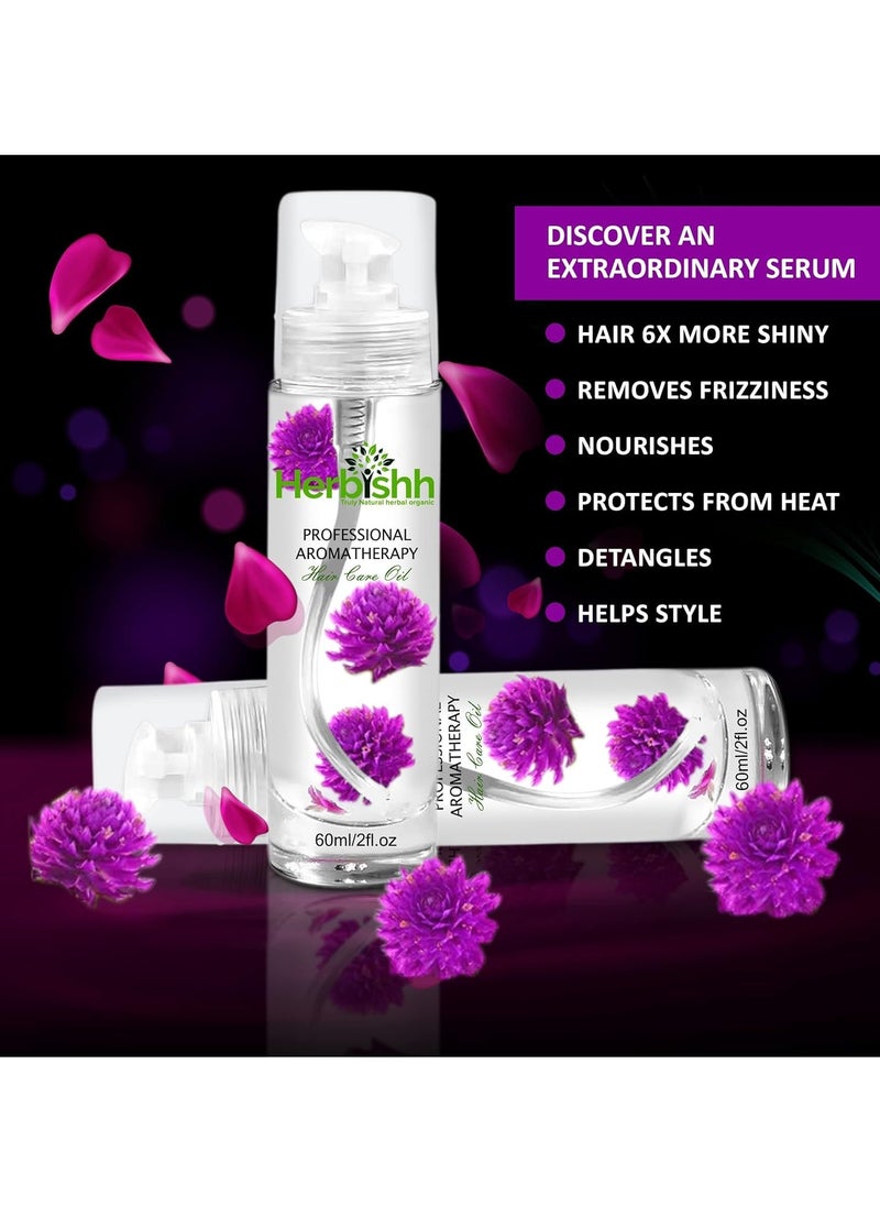 Herbishh - Herbishh H2 Combo (Condition + Hair Growth) Pro Keratin Hair Mask 250 gm and Essential Flower Hair Oil 60ml for Men & Women | Combo for Dry & Weak Hair - Image 1