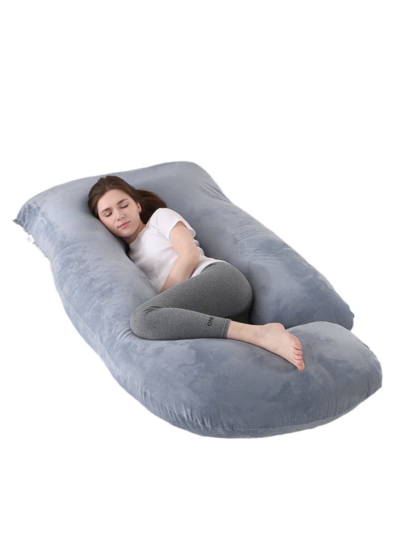 Crystal Velvet Maternity Pillow Maternity Belly Support Pillow Core Side Sleeping Pillow Waist Support Pillow - Image 1