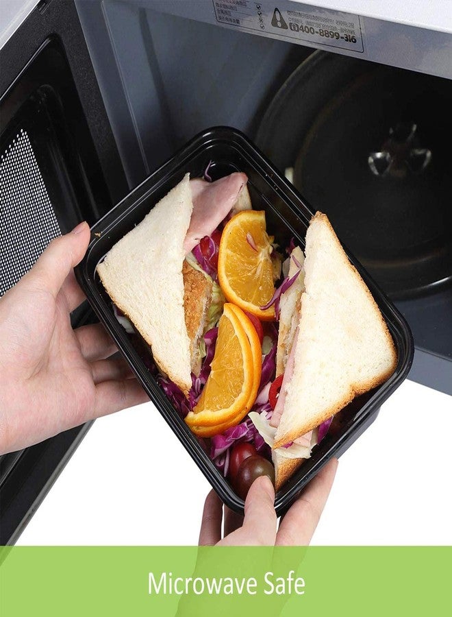 AIFUSI 50 Pack Meal Prep Container, Disposable Lunch Box, Food Storage Washable Containers with Lids, Reusable Plastic Bento Box Microwave/Dishwasher/Freezer Safe (750ML/ 26 OZ) - Image 3