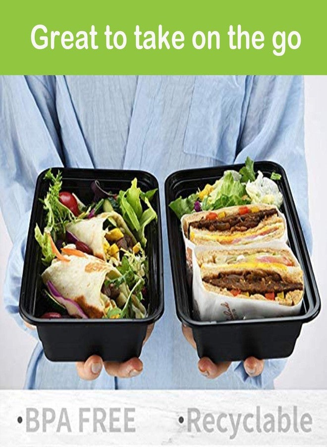 AIFUSI 50 Pack Meal Prep Container, Disposable Lunch Box, Food Storage Washable Containers with Lids, Reusable Plastic Bento Box Microwave/Dishwasher/Freezer Safe (750ML/ 26 OZ) - Image 5