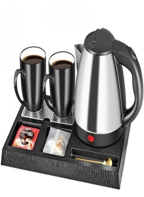 Luxury Hotel Kettle Set 1350W 1.2L With 2 Cups