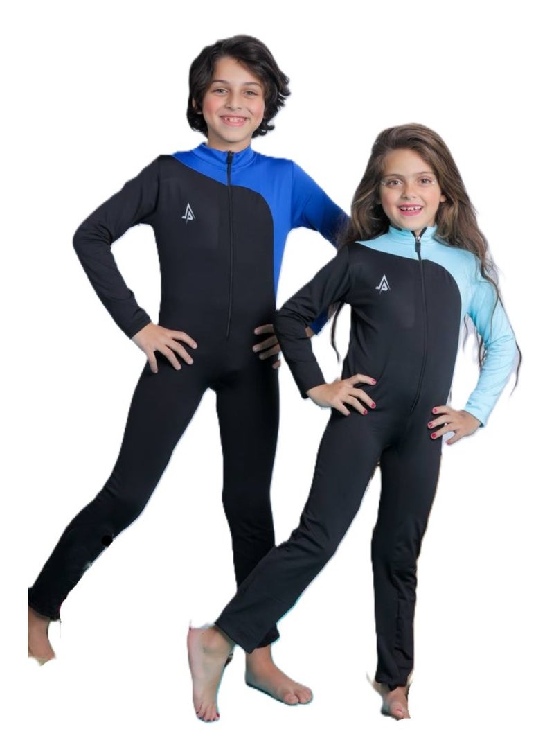 Generic Kids' Sun Protection Swimsuit - One Piece, Long Sleeves and Long Pants - Image 5