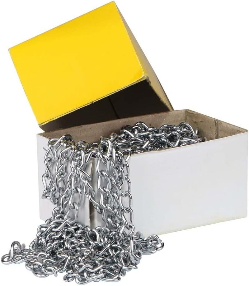 AQ AQSON AQSON Decorative Twisted Chain - 3mm Thickness, Chrome Plated, 10 Yards - Image 1