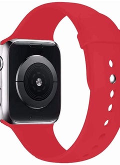 Watch Bands Compatible with Apple Watch Series SE 7 6 5 4 3 2 1 for Women and Men, Soft Silicone Replacement Strap Compatible with iWatch 45mm 44mm 42mm