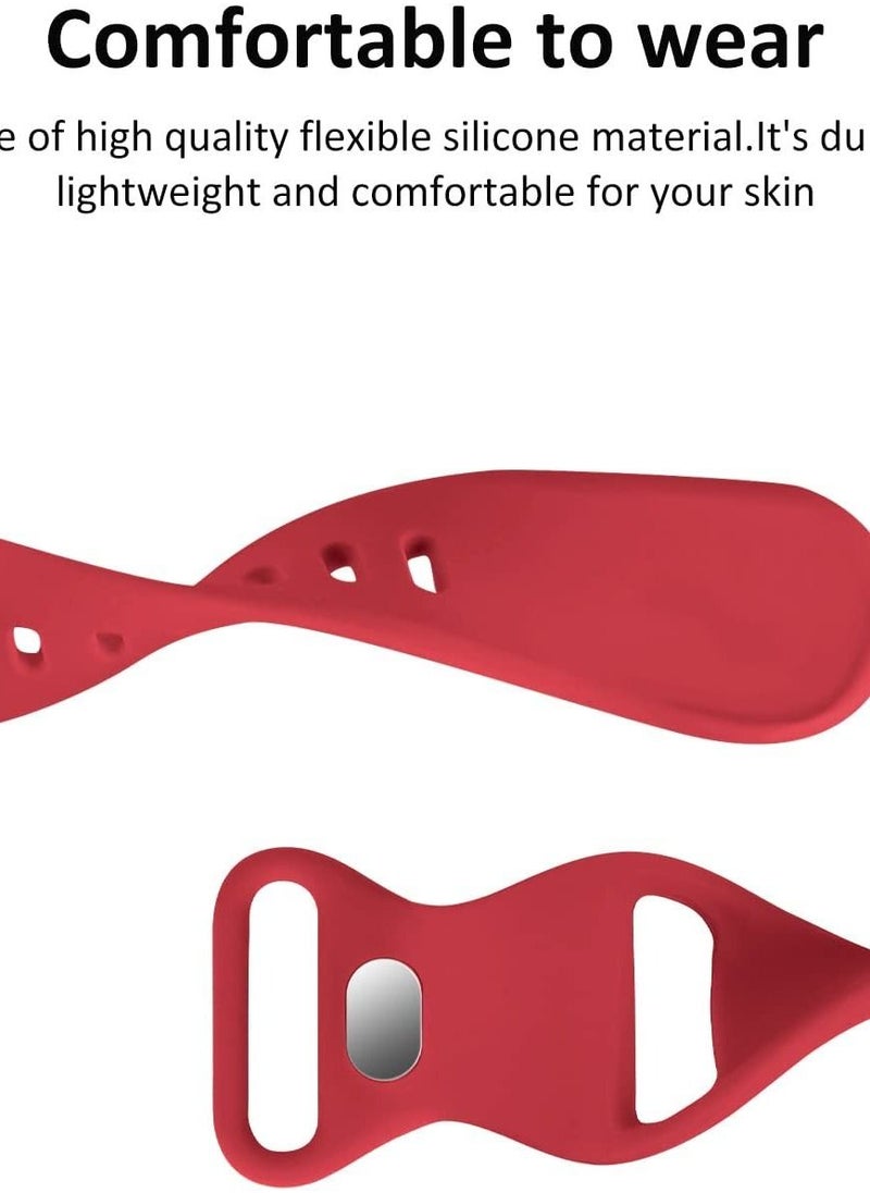 Generic - Watch Bands Compatible with Apple Watch Series SE 7 6 5 4 3 2 1 for Women and Men, Soft Silicone Replacement Strap Compatible with iWatch 45mm 44mm 42mm - Image 1