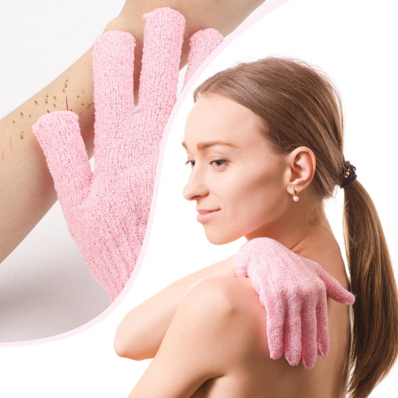 BTYMS 24 Pcs Shower Exfoliating Gloves Hand Exfoliating Glove Body Scrubber Loofah Washing Gloves for Shower, Spa, Massage and Body Scrubs, Dead Skin Cell Remover - Image 5