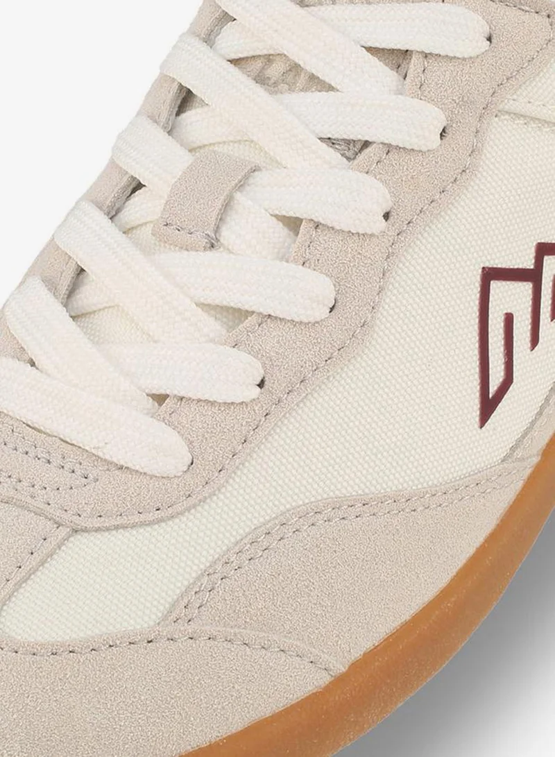 Oaklan By Shoexpress BEIGE Girls Colourblock Lace-Up Ankle Sneakers for Women | Best Price UAE