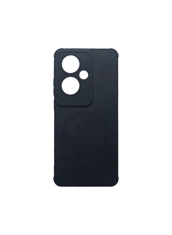 Phone Back Cover leather for Oppo Reno 11F black - Image 1
