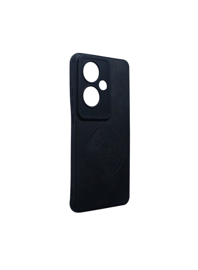 Phone Back Cover leather for Oppo Reno 11F black - Image 2