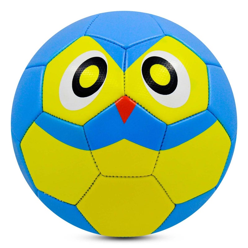 synco Kids Football | Owl Face Design | Suitable for Kids Aged 4-8 | Soft and Durable | Toy Football for Indoors and Outdoors | BIS Approved | Soccer Ball for Kids | Size-3 - Image 1