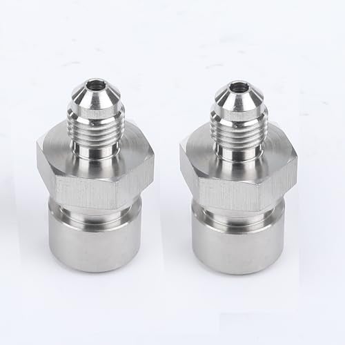 AC PERFORMANCE 3 AN Male to 38 x 24 Inverted Flare Adapter for 316 Brake Line Stainless Steel Pack of 2 - Image 3