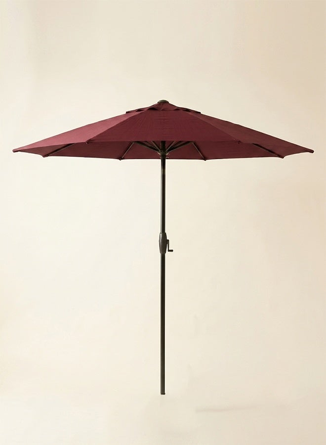 Premium 2.7m Outdoor Garden Parasol Umbrella with UV-Resistant Fabric and 10kg Heavy-Duty Stable Base, Wine Red - Image 4
