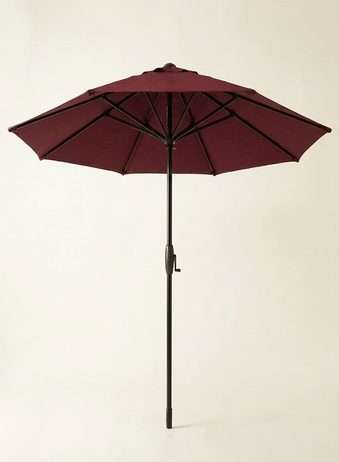 Premium 2.7m Outdoor Garden Parasol Umbrella with UV-Resistant Fabric and 10kg Heavy-Duty Stable Base, Wine Red - Image 2