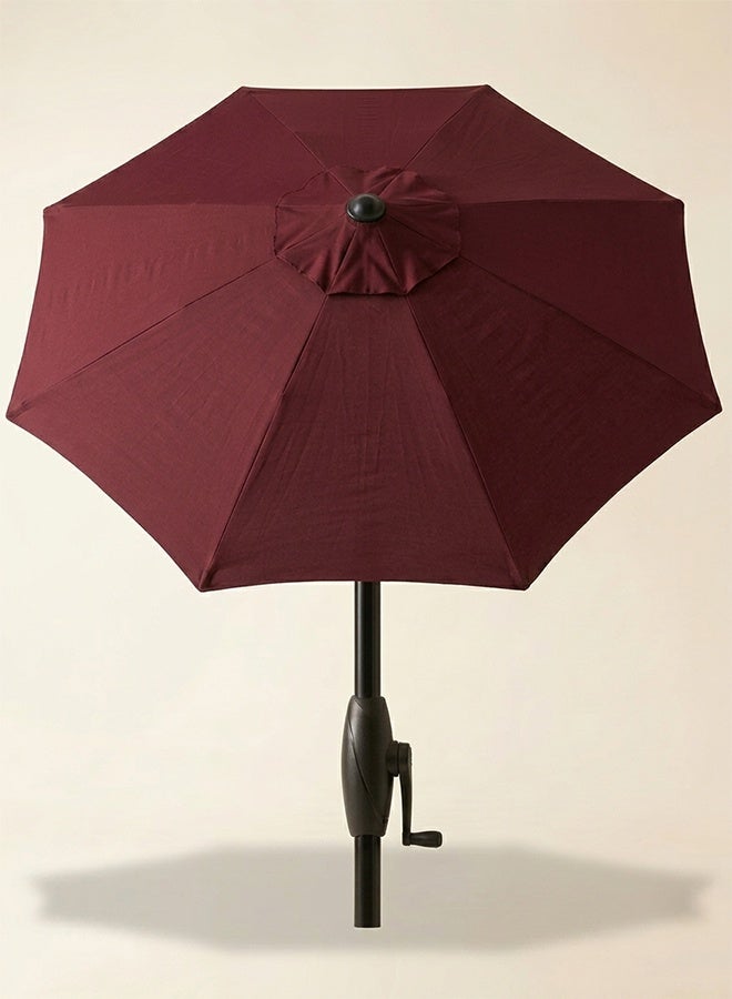 Premium 2.7m Outdoor Garden Parasol Umbrella with UV-Resistant Fabric and 10kg Heavy-Duty Stable Base, Wine Red - Image 3