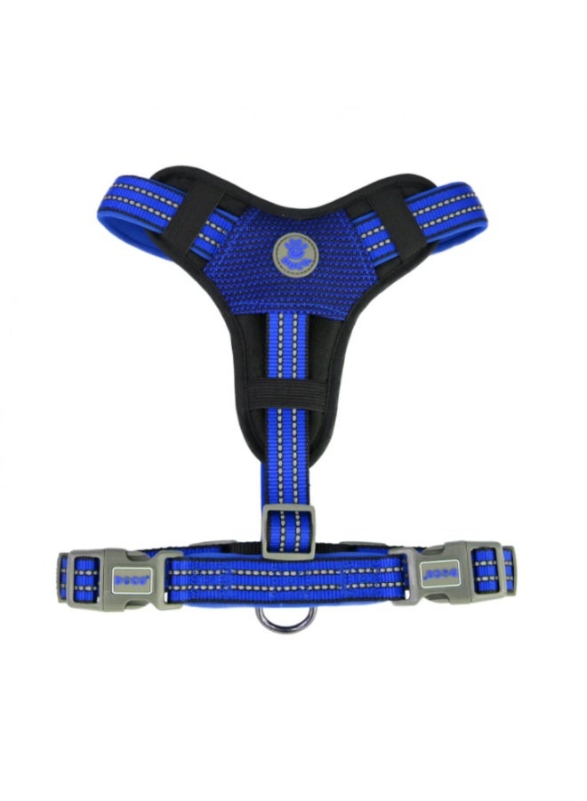 Doco Vario Chest Plate Dog Harness With Neoprene Color: Blue, Sizes: L - Image 1