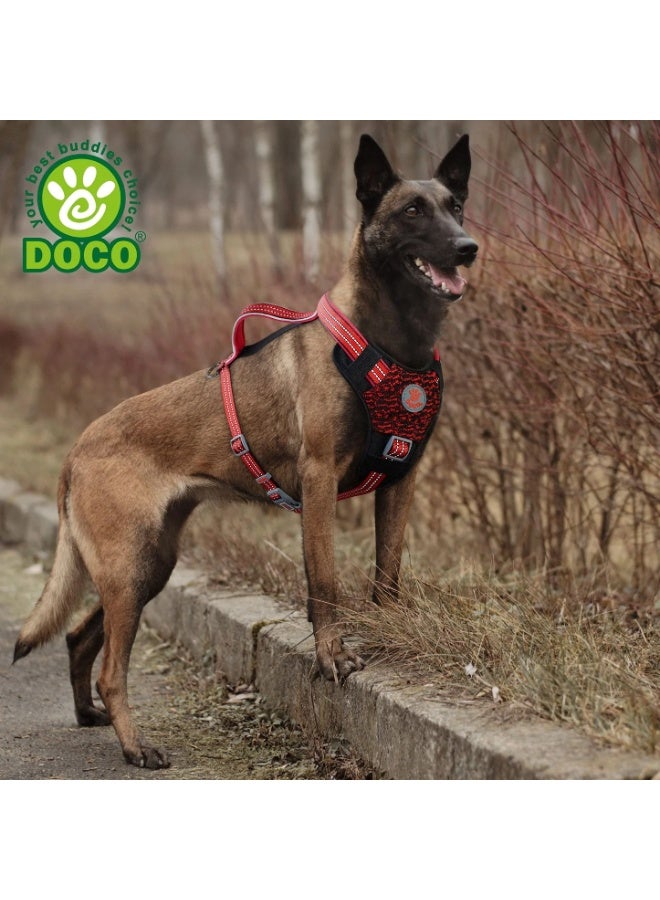 Doco Vario Chest Plate Dog Harness With Neoprene Color: Blue, Sizes: L - Image 2