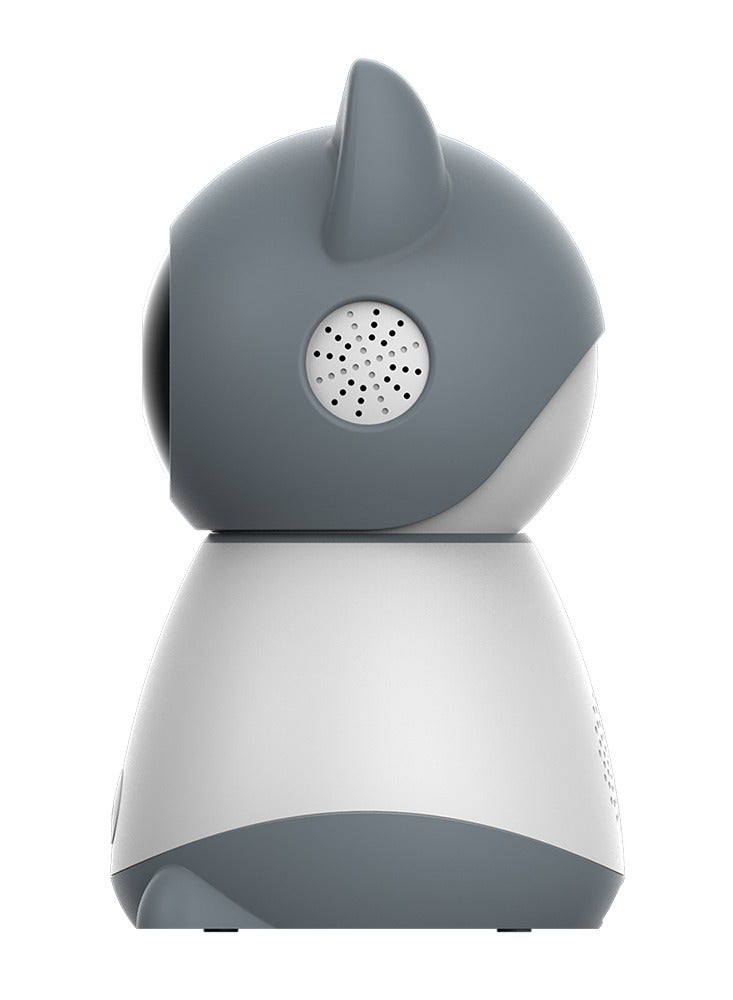 كروني جهاز مراقبة الأطفال Baby 1tm-1mn بشاشة LCD عالية الدقة مقاس 5 بوصات، مزود بكاميرا 3 ميجابكسل، وزاوية دوران 340 درجة وإمالة 50 درجة، وصوت ثنائي الاتجاه، ورؤية ليلية، وأغاني تهويدة، وكشف درجة الحرارة، ومكالمات فيديو بزر واحد، وبطارية 3000 مللي أمبير في الساعة - Image 3