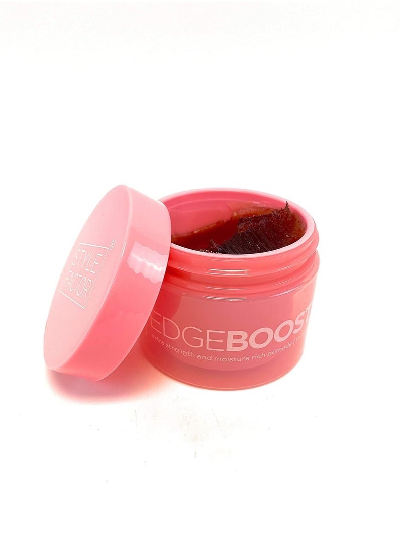 EDGEBOOSTER Style Factor Edge Booster Strong Hold Water-Based Pomade - Super Shine & Moisture 3.38oz (PINK SAPPHIRE)  - Image 3
