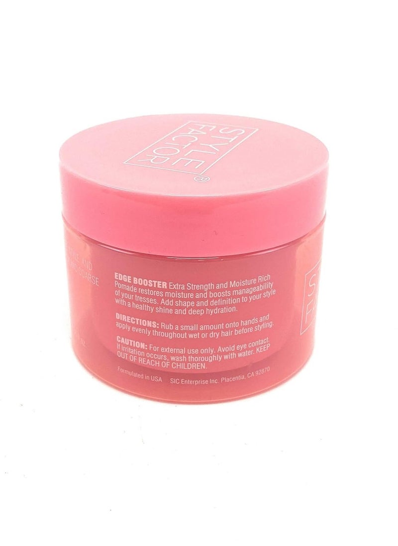 EDGEBOOSTER Style Factor Edge Booster Strong Hold Water-Based Pomade - Super Shine & Moisture 3.38oz (PINK SAPPHIRE)  - Image 4