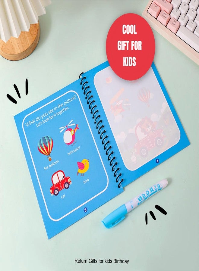 SNAPTRON Return Gifts For birthday For Kids Party -12Pcs Water Coloring Books| Water Doodle Book for 3 4 5 6 7 For Return Gifts for Kids| Reusable Magic Book with Doodle Pen| Best Return Gifts - Image 4