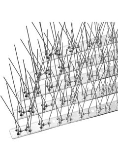 HOOKOR Bird Spikes,10 PCS Bird Deterrent Spikes for Small Birds eon Squirrel Rac Crow Cats Bird Defender Spikes for Outside to Keep Birds Away,Stainless Steel Fence Spikes for Railing,Roof  - Image 1