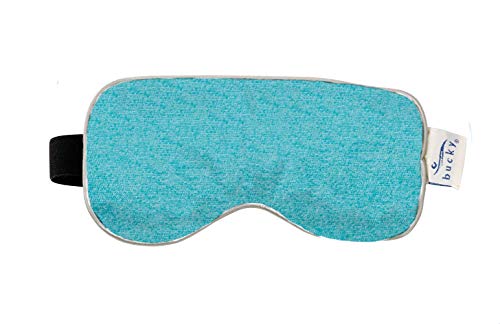 Bucky Hot & Cold Therapy Spa Collection Chenille Eye Mask, 8.5x4, Aqua - Image 1