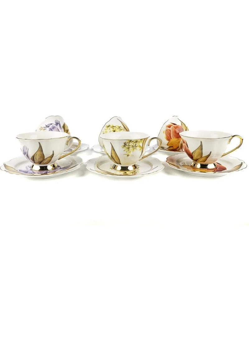 Mikasa Moor Fiore Floral 6-Piece Teacup Set 200cc