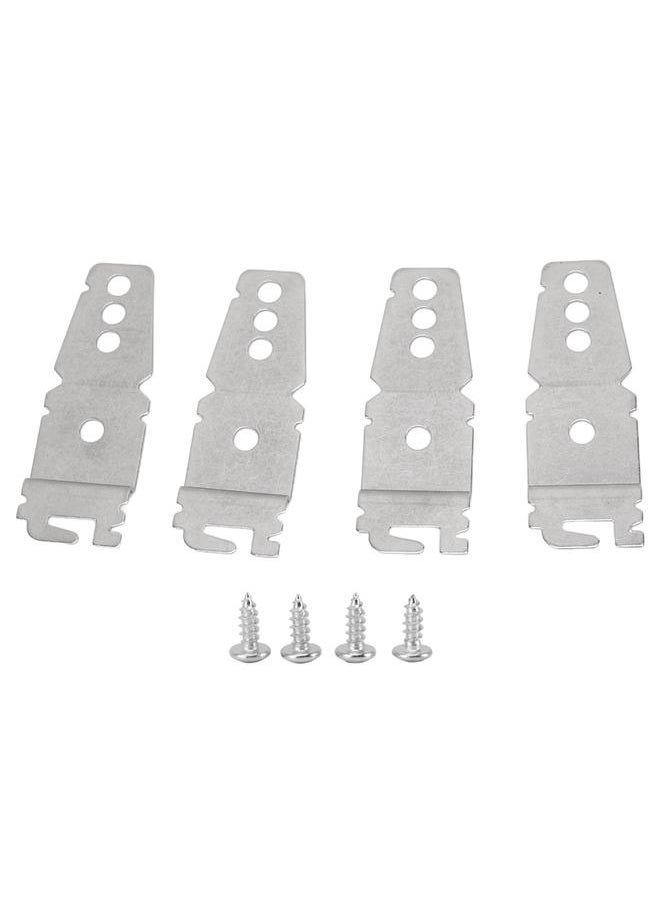Thoraya 4pcs Dishwasher Mounting Bracket Stainless Steel with Screws Undercounter Dishwasher Mounting Bracket for Sears for Maytag for Bosch for Jenn Air  - Image 1