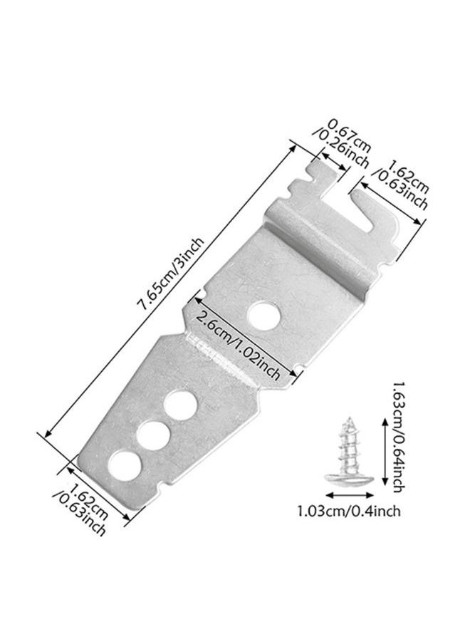 Thoraya 4pcs Dishwasher Mounting Bracket Stainless Steel with Screws Undercounter Dishwasher Mounting Bracket for Sears for Maytag for Bosch for Jenn Air  - Image 5