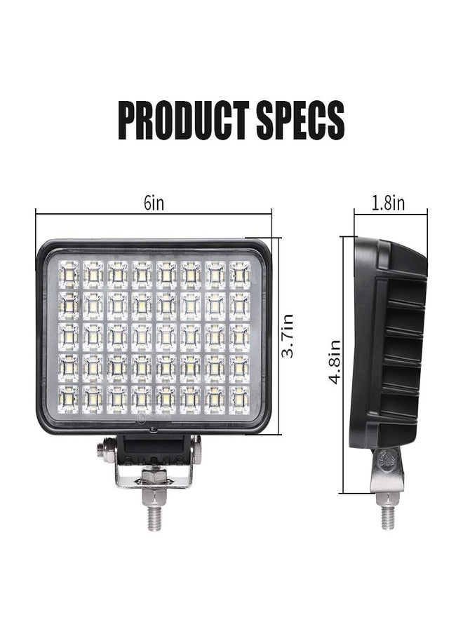 EXZEIT 6 Inch LED Work Light for Truck, Jeep, Tractor, SUV, ATV, 80W 6800Lumens Flood Light, 12/24V - Image 2