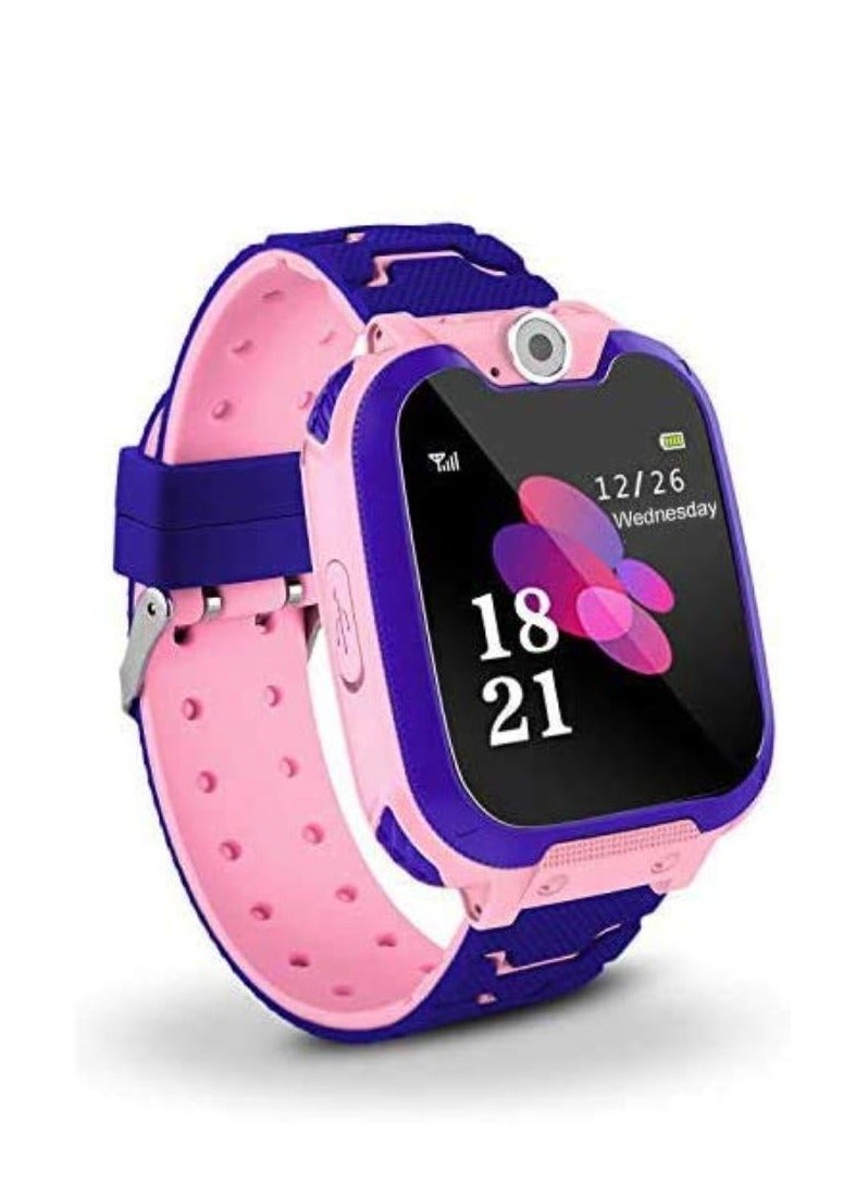 Nabi Children's Smartwatch LBS Tracker Intelligent Watch with Call SOS Voice Chat Digital Camera Game for Children Boys and Girls Student With Touch Screen for Children Birthday Gifts