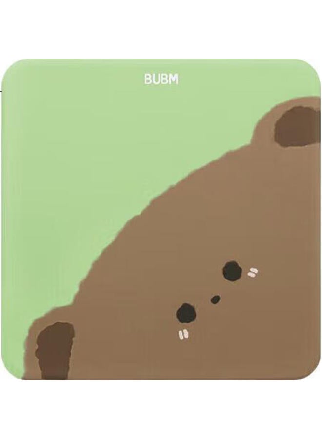 Bubm Cartoon Cute Mouse Pad, Office Desk Mat, Non-Slip Durable Laptop Portable Mouse Pad, Small Size, Ktsbd-B4, Bear - Image 2