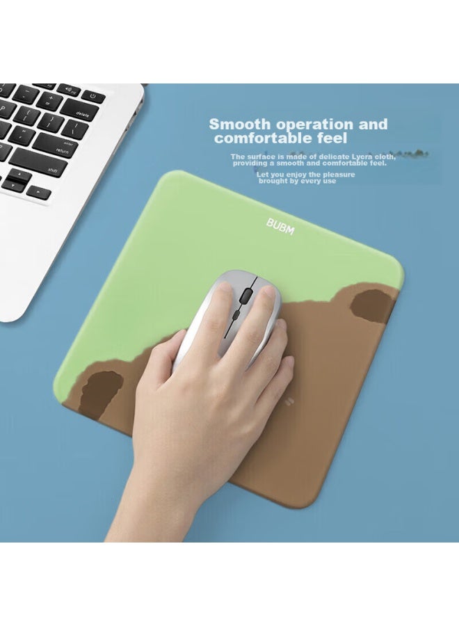 Bubm Cartoon Cute Mouse Pad, Office Desk Mat, Non-slip Durable Laptop Portable Mouse Pad, Small Size, Ktsbd-b4, Bear - Image 5