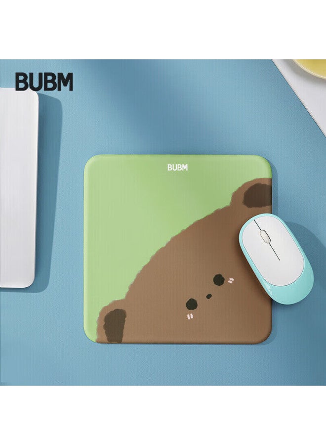 Bubm Cartoon Cute Mouse Pad, Office Desk Mat, Non-slip Durable Laptop Portable Mouse Pad, Small Size, Ktsbd-b4, Bear - Image 1