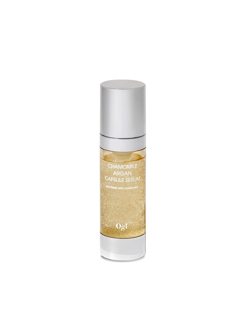 Ogi [Ogi] Chamomile Argan Capsule Serum, Vegan Serum, Mild Serum for Soothing, Moisturizing, Sebum Control & Anti-Aging, EWG Green, 1.01 fl. oz. 