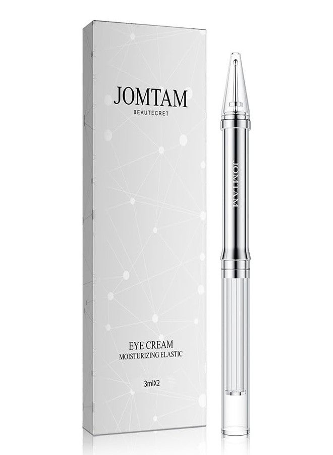 JOMTAM Moisturizing Elastic Eye Cream Relax Eye Skin Anti-Aging Hydrate Delicate Smooth Under Eye Bags Forehead Wrinkles Fine Lines 3ml x 2pcs - Image 1