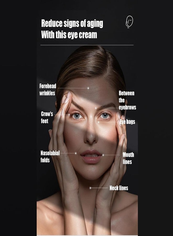 JOMTAM Moisturizing Elastic Eye Cream Relax Eye Skin Anti-Aging Hydrate Delicate Smooth Under Eye Bags Forehead Wrinkles Fine Lines 3ml x 2pcs - Image 4