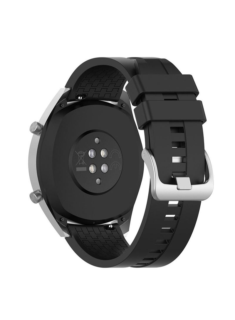 فون بلانيت Soft Silicone Watch Band Compatible with Samsung Galaxy 3 Gear S3 Frontier/Amazfit Bip/Active Huawei GT 2/2E Bracelet 22-46mm - Image 2