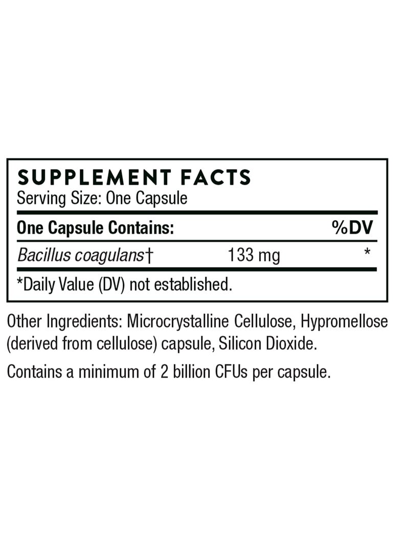 Thorne - Bacillus Coagulans Probiotic - Dietary Supplement - 60 Capsules - Image 1