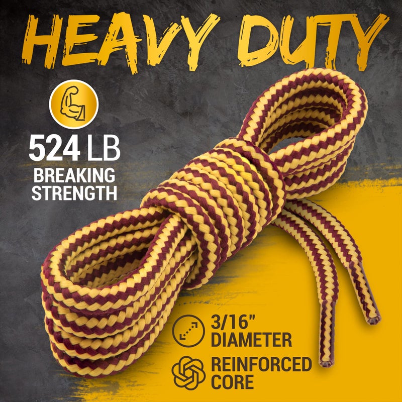 Miscly Round Boot Laces [1 Pair] Heavy Duty and Durable Shoelaces for Boots, Work Boots & Hiking Shoes (Gold/Tan, 54 inches (137 cm)) - Image 5