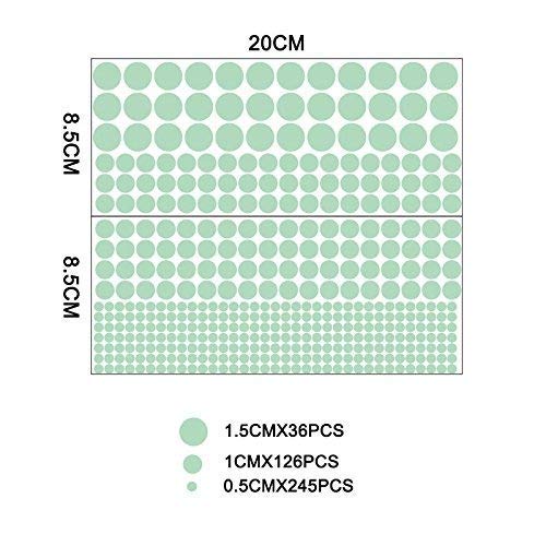 DreamKraft Glow in The Dark Galaxy of Stars and Moon Radium Glow Sticker for Home Docor, Kid's Room (321 PC, Green) - Image 2