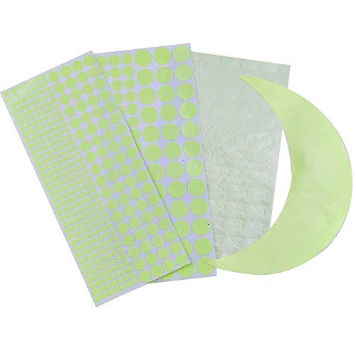 DreamKraft Glow in The Dark Galaxy of Stars and Moon Radium Glow Sticker for Home Docor, Kid's Room (321 PC, Green) - Image 3