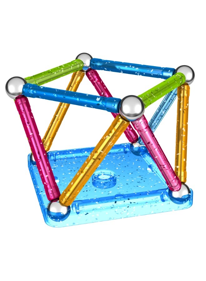 Geomag Glitter Magnetic Sticks | Building Toys for Toddlers| Glittered Magnetic Sticks With Metallic Balls| 30 Pcs| Ages 3 Years+ - Image 4