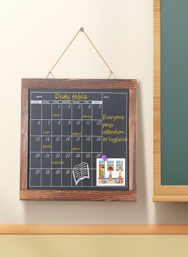 KOOLDE Chalkboard Calendar Magnetic Board Monthly Planning Board for Kitchen Wall, Reusable Planner Chart for Family Blackboard Calendar for Record Daily Tasks List 12'' x 16'' - Image 5