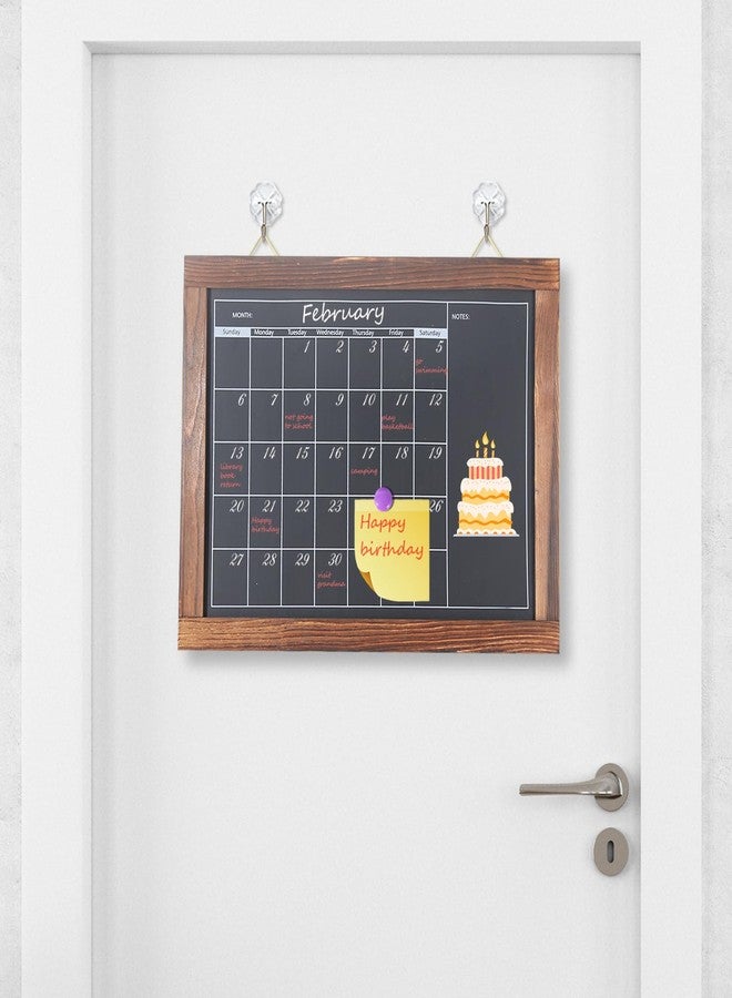 KOOLDE Chalkboard Calendar Magnetic Board Monthly Planning Board for Kitchen Wall, Reusable Planner Chart for Family Blackboard Calendar for Record Daily Tasks List 12'' x 16'' - Image 4