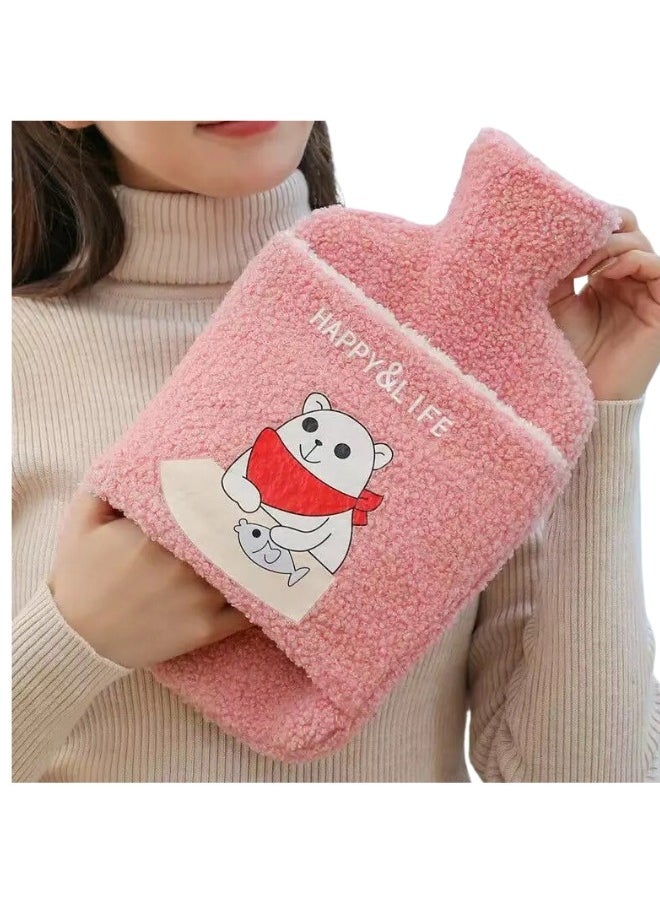 Lifenpure Lifenpure Hot Water Bottle With Fleece Cover For Cramps Pain Relief  - Image 1