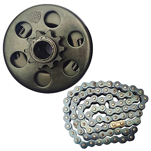 Carkio Go Kart Centrifugal Clutch 3/4" Bore 10 Teeth Inner Hole 19.05mm with #40/41/420 Chain Durable Centrifugal Clutch Compatible with Go-Kart Bike Engine - Black - Image 1